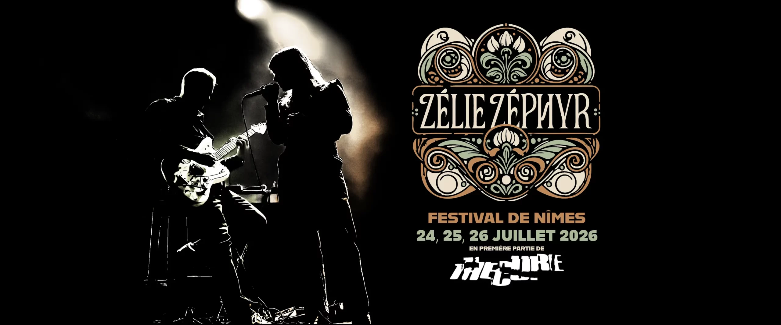 Zélie Zéphyr festival de Nîmes première partie de The Cure